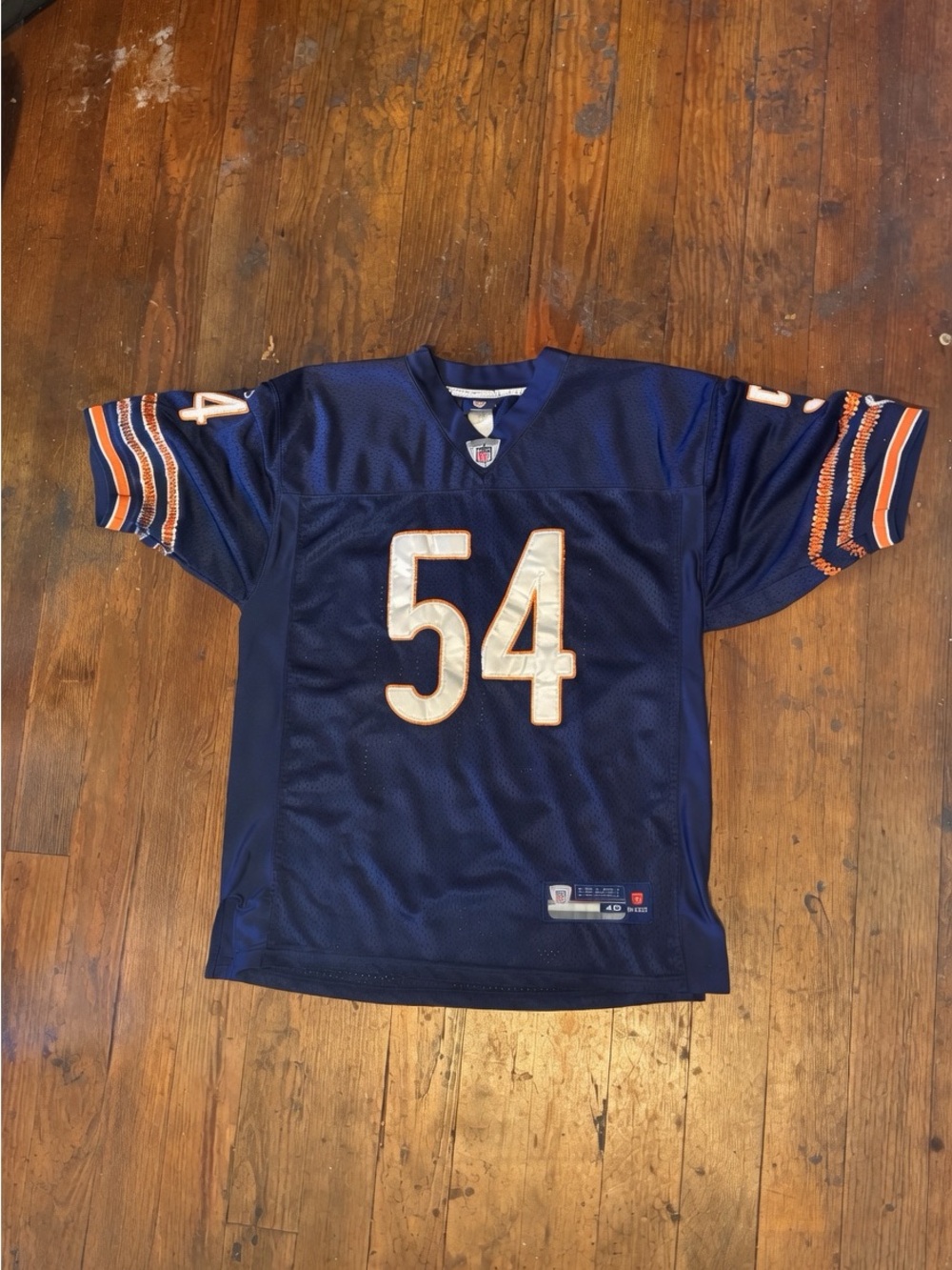 Brian Urlacher Chicago Bears Reebok Authentic Jersey / Size Large